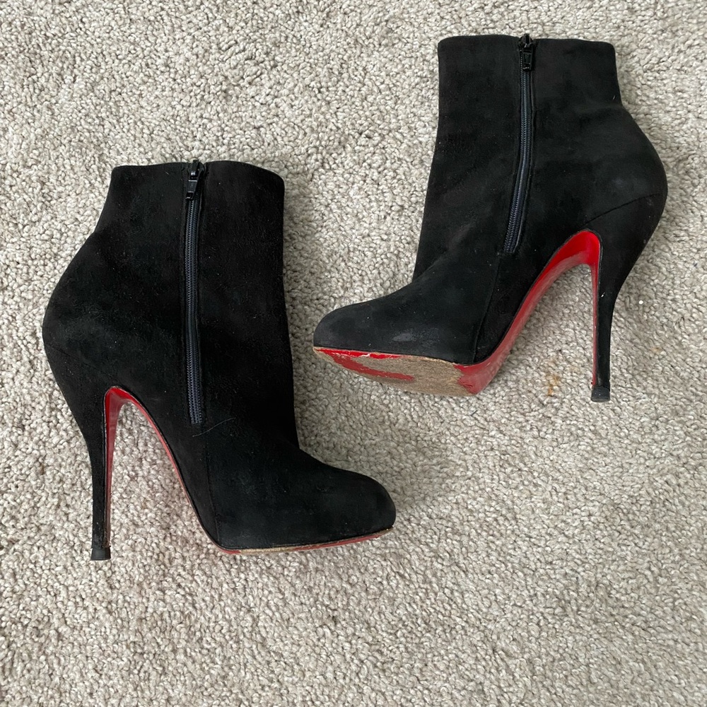 Christian Louboutin Suede Booties